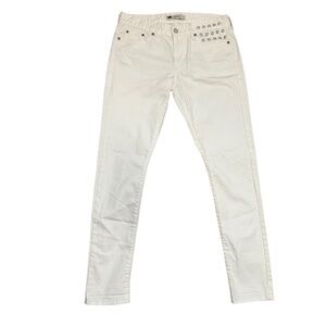 Levi’s White Studded Boyfriend Skinny Jeans